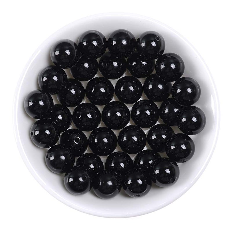 STAR LOONG Natural Stone Beads 2mm Black Onyx Agate Gemstone Round Loose Beads Crystal Energy Stone Healing Power for Jewelry Making DIY,1 Strand 15" - Image 4